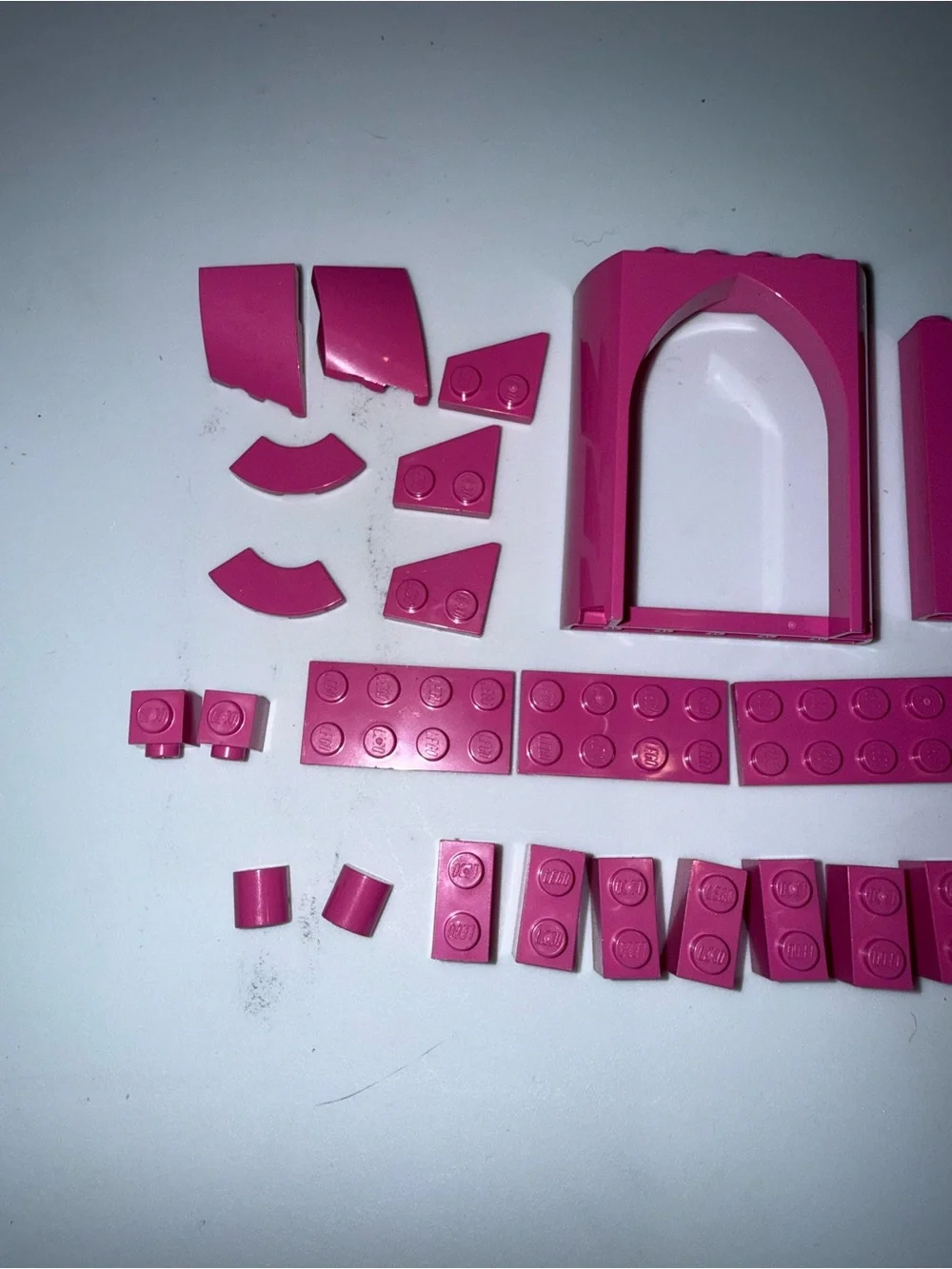 LEGO pink pieces parts blocks elements lot